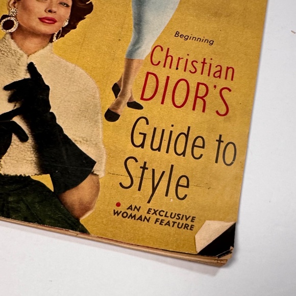 Vintage 1954 WOMAN Magazine – Christian Dior Guide to Style • Mid-Century - Picture 2 of 16